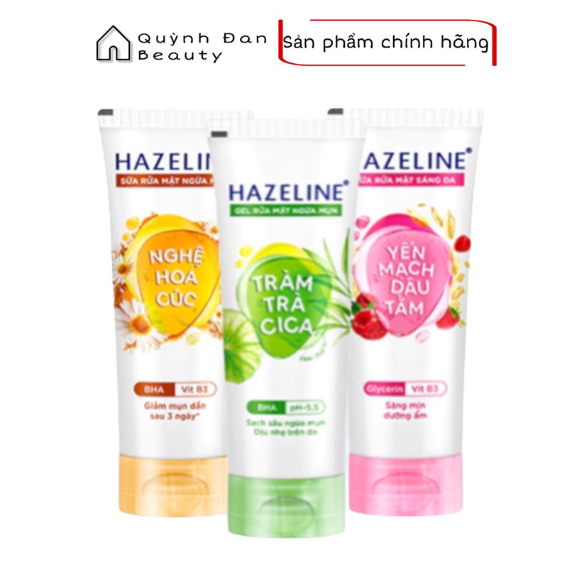 GEL Sữa Rửa Mặt Hazeline 100gr