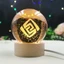 Quả Cầu Pha Lê VISION GENSHIN IMPACT đèn ngủ LED đế gỗ thủy tinh quà tặng game