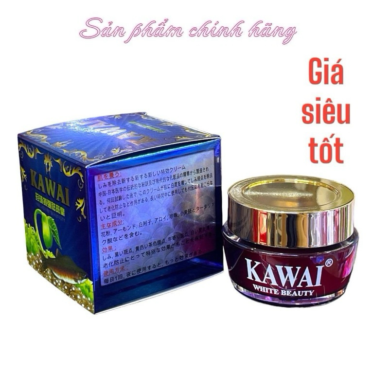 Kem Kawai xóa mụn dưỡng trắng - giữ ẩm - chống nhăn chống nhờn - se khích lỗ chân lông ngừa mụn 20gram