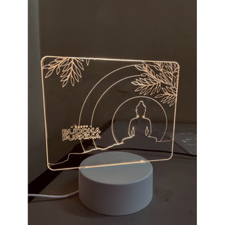 [Phật Giáo] Đèn Trang Trí - Phòng Ngủ - Bàn Làm Việc - Khắc laser led sáng- Khắc tên [inbox]