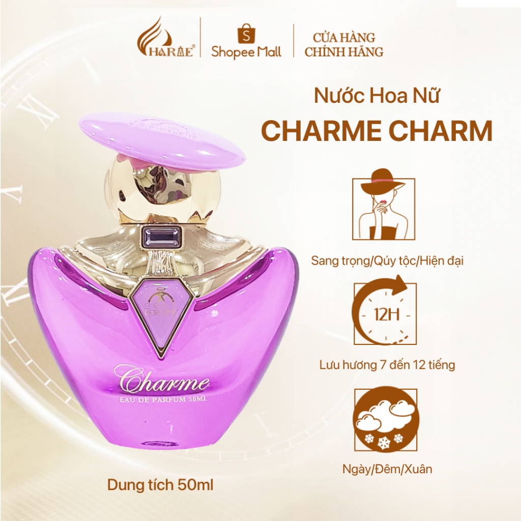 Ảnh Nước Hoa Nữ Thơm Lâu GOOD CHARME CHARM 50ml Quý Tộc, Sang Trọng Chính H 1