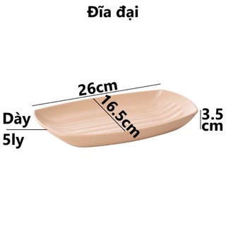 Đĩa phíp thuyền nhựa Việt Nhật hình chữ nhật đựng cá, thức ăn, bánh kẹo ms: 1283, 1284, 1285