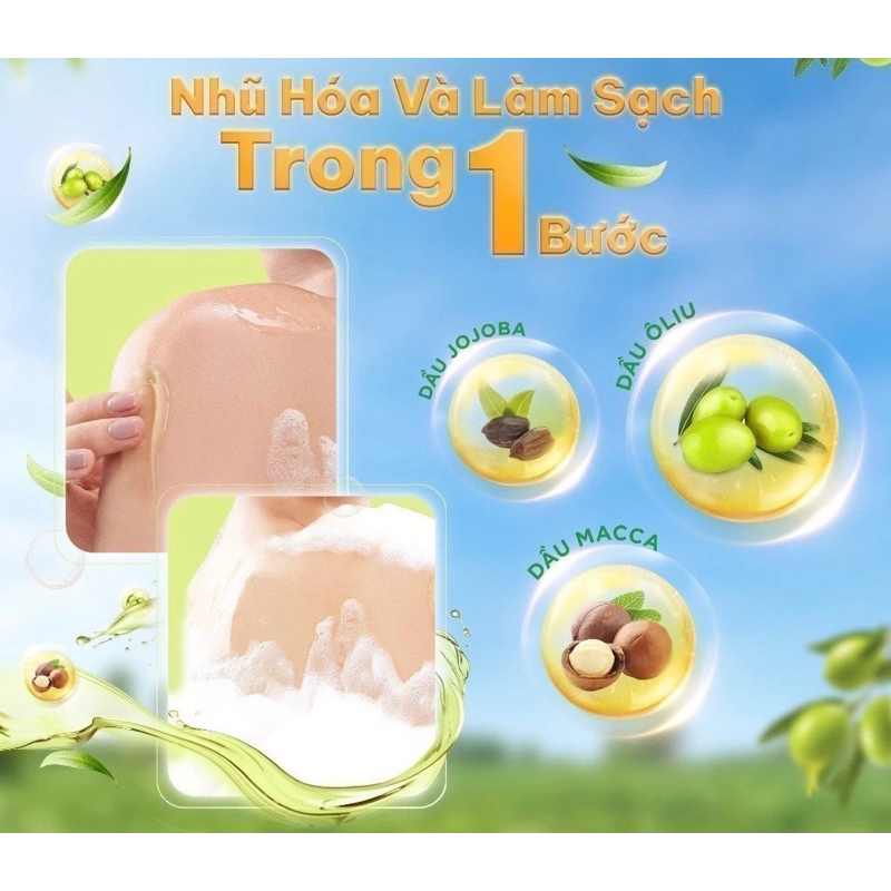 Dầu tắm Ôliv 3X Dưỡng Ẩm 650ml