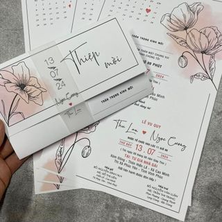 NN.39 Thiệp Cưới VINTAGE, Quý Khách Trao Đổi Trước Với Shop Để Duyệt Thiết Kế Trước Khi Đặt Hàng
