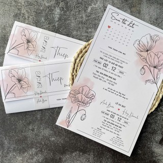 NN.39 Thiệp Cưới VINTAGE, Quý Khách Trao Đổi Trước Với Shop Để Duyệt Thiết Kế Trước Khi Đặt Hàng