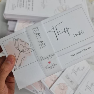 NN.02 Thiệp Cưới VINTAGE, Quý Khách Trao Đổi Trước Với Shop Để Duyệt Thiết Kế Trước Khi Đặt Hàng