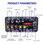 Bảng điều khiển khuếch đại kỹ thuật số Bluetooth với sợi quang D10-II，Nâng cấp - Với màn hình hiển thị