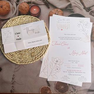 NN.07 Thiệp Cưới VINTAGE, Quý Khách Trao Đổi Trước Với Shop Để Duyệt Thiết Kế Trước Khi Đặt Hàng