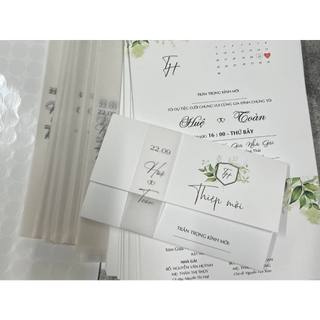 NN.41 Thiệp Cưới VINTAGE, Quý Khách Trao Đổi Trước Với Shop Để Duyệt Thiết Kế Trước Khi Đặt Hàng