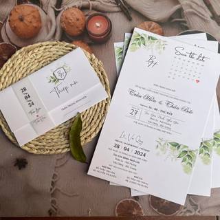 NN.41 Thiệp Cưới VINTAGE, Quý Khách Trao Đổi Trước Với Shop Để Duyệt Thiết Kế Trước Khi Đặt Hàng
