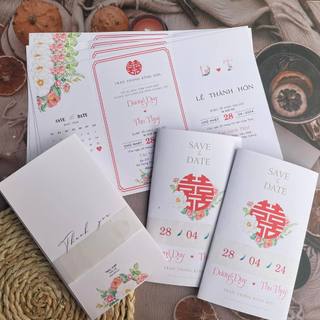 NN.35 Thiệp Cưới VINTAGE, Quý Khách Trao Đổi Trước Với Shop Để Duyệt Thiết Kế Trước Khi Đặt Hàng