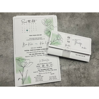 Thiệp Cưới VINTAGE, Quý Khách Vui Lòng Trao Đổi Trước Với Shop Để Duyệt Thiết Kế Trước Khi Đặt Hàng