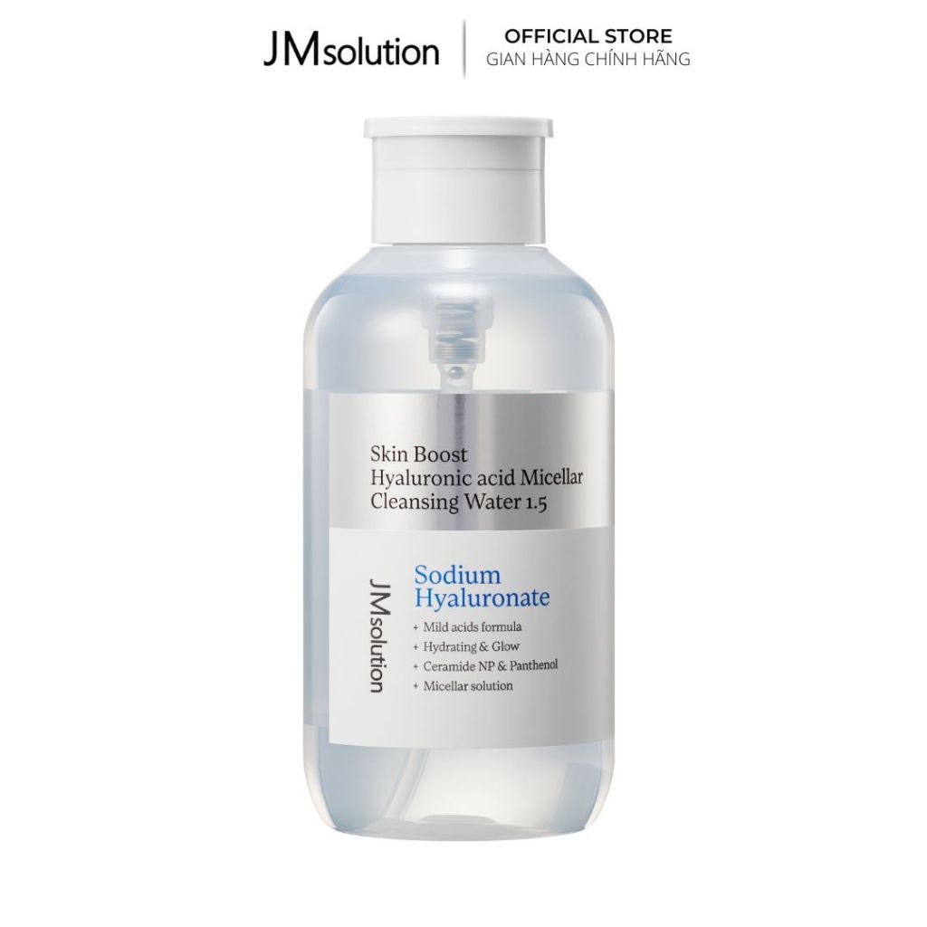 JMsolution Nước Tẩy Trang Chuyên Sâu Skin Boost  Micellar Cleansing Water 1.5 500ml
