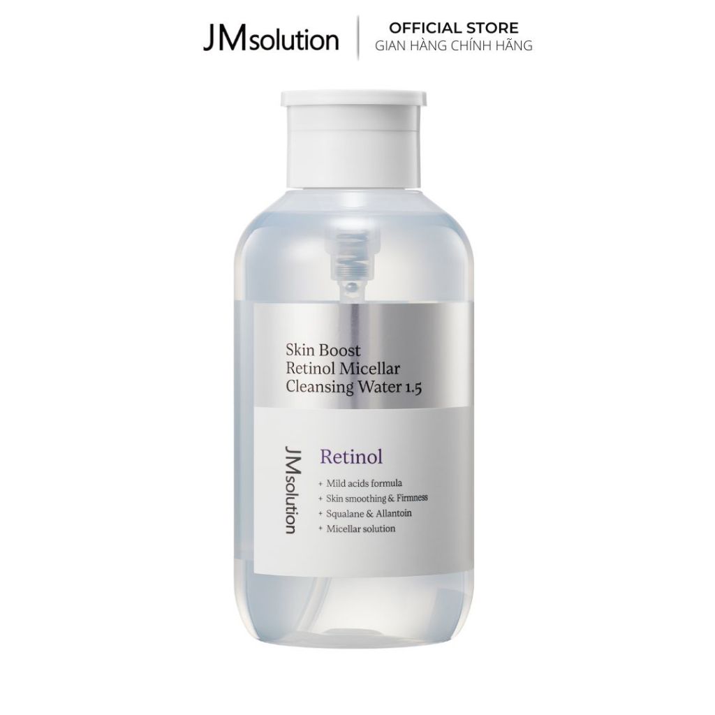 JMsolution Nước Tẩy Trang Chuyên Sâu Skin Boost  Micellar Cleansing Water 1.5 500ml