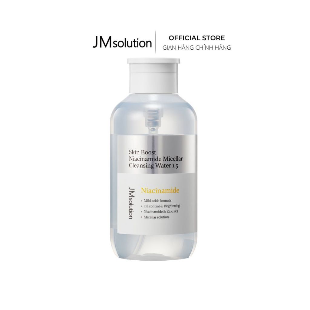 JMsolution Nước Tẩy Trang Chuyên Sâu Skin Boost  Micellar Cleansing Water 1.5 500ml