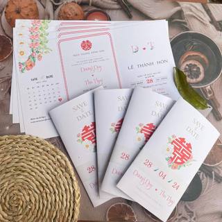 Thiệp Cưới VINTAGE, Quý Khách Vui Lòng Trao Đổi Trước Với Shop Để Duyệt Thiết Kế Trước Khi Đặt Hàng