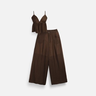 Set String Top Loose Pant Mango, Chất Vải Mango Gân Thoải Mái, WSB131, SOME HOW STORE