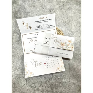 NN.36 Thiệp Cưới VINTAGE, Quý Khách Trao Đổi Trước Với Shop Để Duyệt Thiết Kế Trước Khi Đặt Hàng