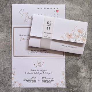 NN.36 Thiệp Cưới VINTAGE, Quý Khách Trao Đổi Trước Với Shop Để Duyệt Thiết Kế Trước Khi Đặt Hàng