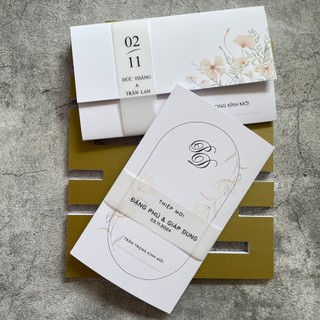 NN.40 Thiệp Cưới VINTAGE, Quý Khách Trao Đổi Trước Với Shop Để Duyệt Thiết Kế Trước Khi Đặt Hàng