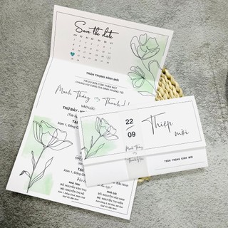 Thiệp Cưới VINTAGE, Quý Khách Vui Lòng Trao Đổi Trước Với Shop Để Duyệt Thiết Kế Trước Khi Đặt Hàng