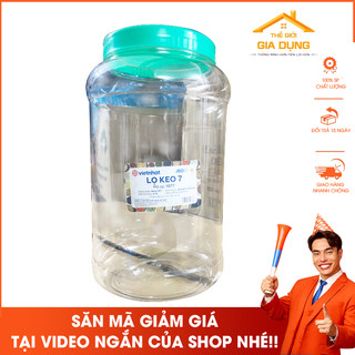 Lọ nhựa tròn 7 Việt Nhật, Lọ đựng thực phẩm, Keo nhựa