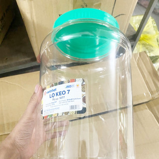 Lọ nhựa tròn 7 Việt Nhật, Lọ đựng thực phẩm, Keo nhựa