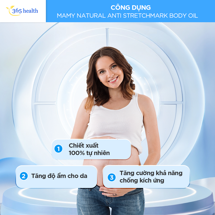 Dầu rạn ra cho bà bầu Cucciolo Mamy Natural Anti Stretchmark Body Oil nhập khẩu Ý