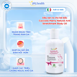 Dầu rạn ra cho bà bầu Cucciolo Mamy Natural Anti Stretchmark Body Oil nhập khẩu Ý