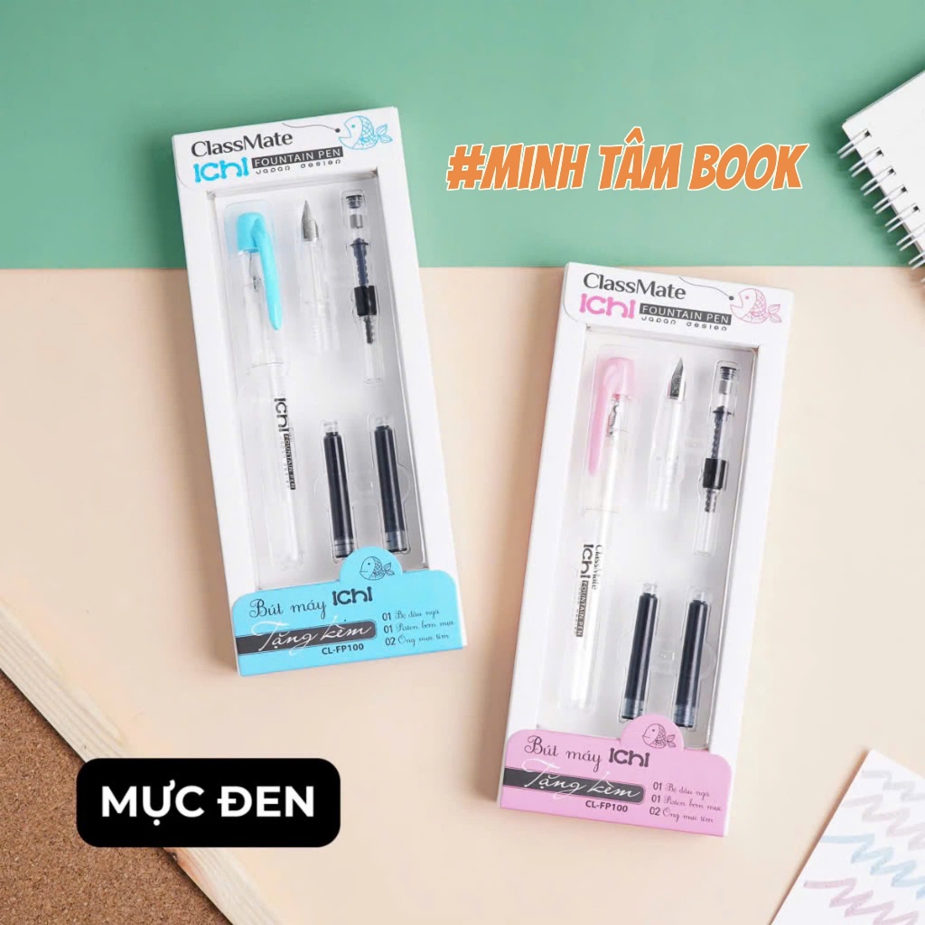 Bộ Bút Máy Tiểu Học Cao Cấp Ichi Classmate CL-FP100 Ngòi Trơn, Nhẹ Bền ...