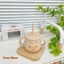 Cốc tập hút silicon Cocobear cho bé có chức năng đẩy, Cốc tập hút cho bé silicon Cocobear nắp đậy