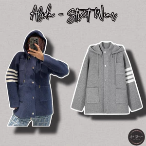 ⚡️[Hight Quality] Áo Khoác Len Đan T1om B1o Hooded Mid Sweater Zip - Chất Len Dày 4 Vạch Dệt Cao Cấp Nam Nữ Loại 1