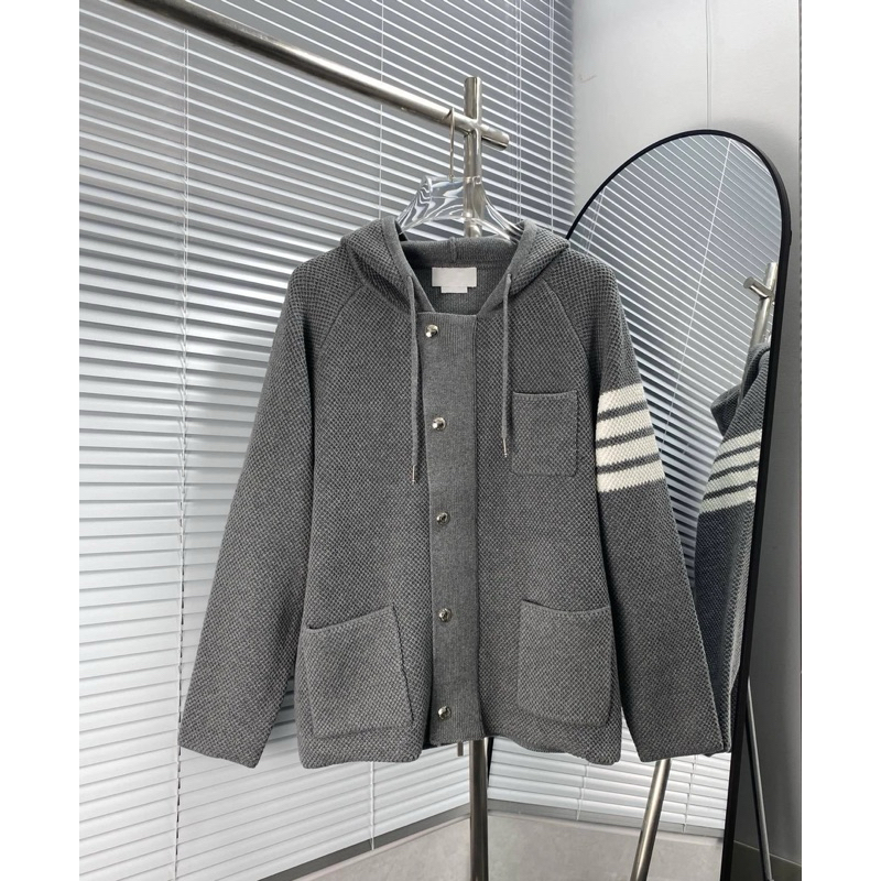 ⚡️[Hight Quality] Áo Khoác Len Đan T1om B1o Hooded Mid Sweater Zip - Chất Len Dày 4 Vạch Dệt Cao Cấp Nam Nữ Loại 1