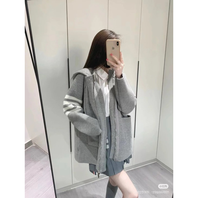 ⚡️[Hight Quality] Áo Khoác Len Đan T1om B1o Hooded Mid Sweater Zip - Chất Len Dày 4 Vạch Dệt Cao Cấp Nam Nữ Loại 1