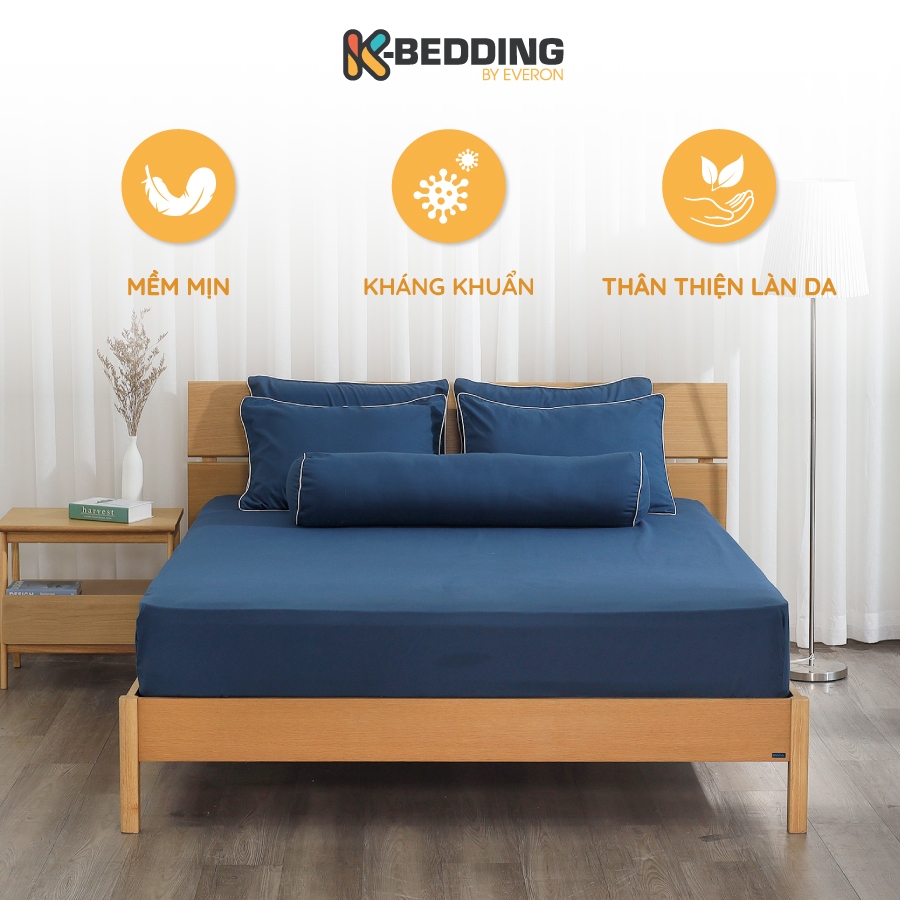 Ảnh Bộ ga giường Hàn Quốc K-Bedding by Everon KMS chất vải Microfiber (không bao gồm chăn) 1