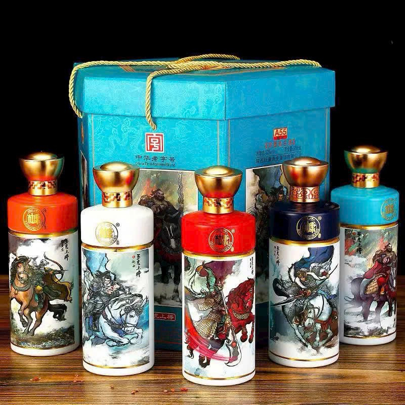 [Set 5 chai] Mao đài Ngũ Hổ tướng -thơm ngon 500ml*5c