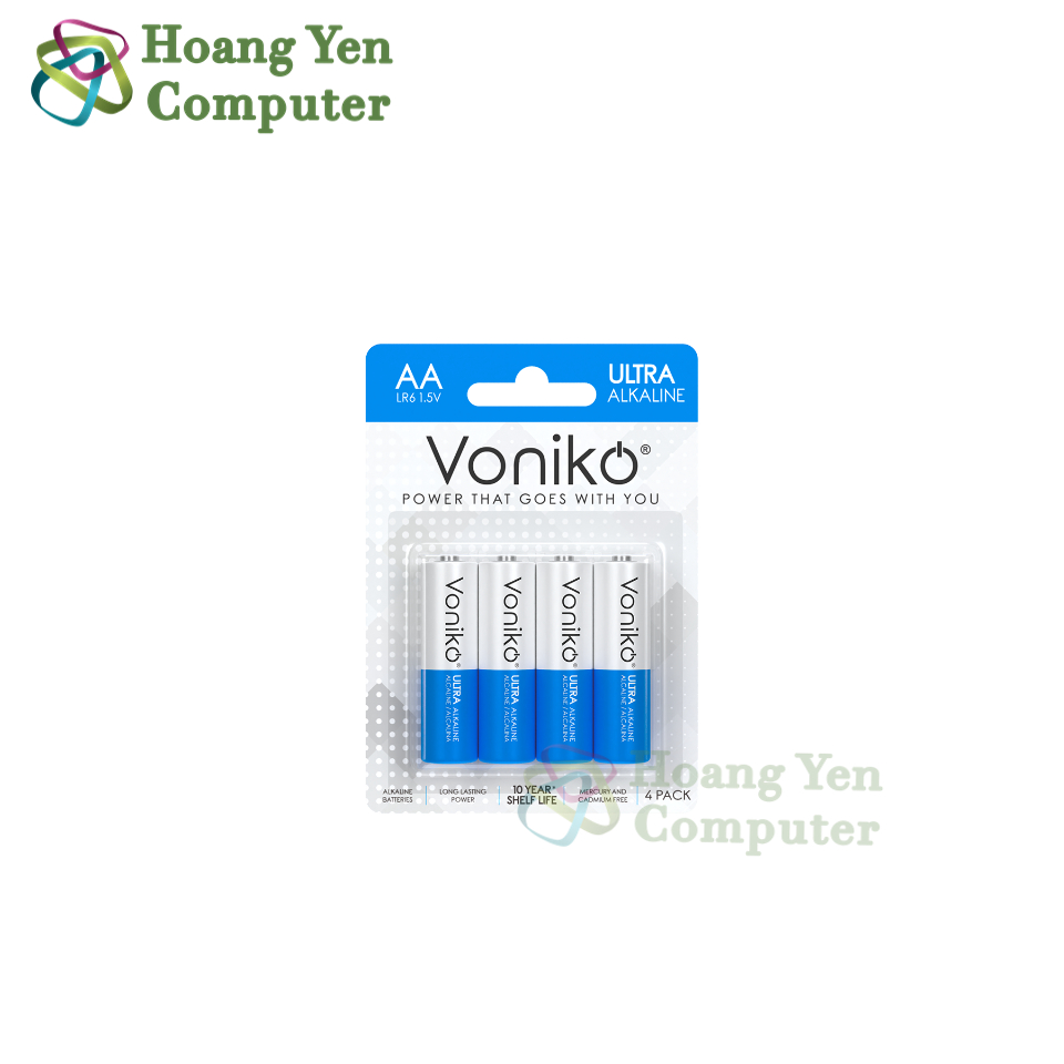 Pin AA, Pin AAA 1.5V - Pin Voniko Alkaline Thương Hiệu USA, Dung Lượng Cao (KHÔNG SẠC) - Hoangyencomputer