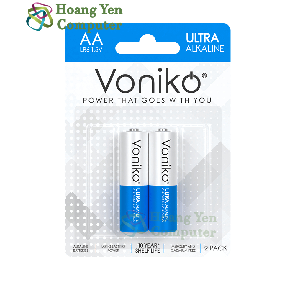 Pin AA, Pin AAA 1.5V - Pin Voniko Alkaline Thương Hiệu USA, Dung Lượng Cao (KHÔNG SẠC) - Hoangyencomputer