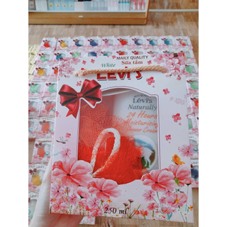 Set Sữa Tắm Maily Care Levi 250ml - Kèm Hộp và Bông Tắm