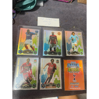 Full Set 6x Thẻ Match Attax Hattrick Hero Mùa 2009/10 09/10 ( Hàng Chính Hãng )