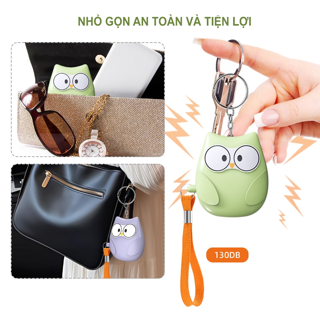 Thiết bị còi hú báo động khẩn cấp âm thanh cường độ lớn 130 DB hỗ trợ bảo vệ cho trẻ em người già phụ nữ an toàn Horizon