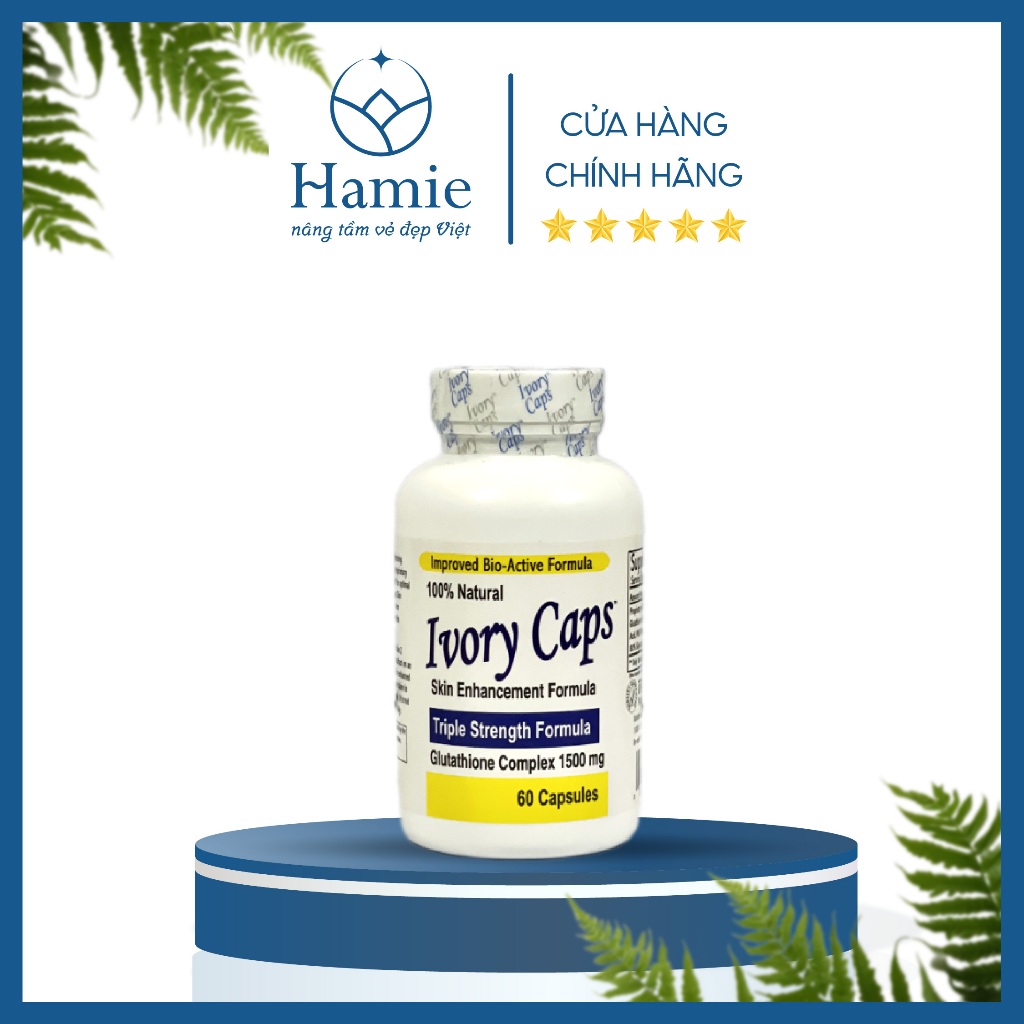 Viên Uống Trắng Da Ivory Caps Glutathione Complex 1500mg 60 Viên Mỹ ...