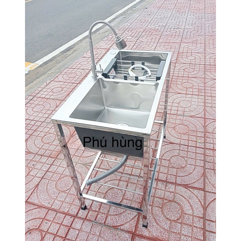CHẬU RỬA CHÉN INOX ĐÚC 304 CÓ CHÂN ĐẾ ( đầy đủ bộ) | Shopee Việt Nam