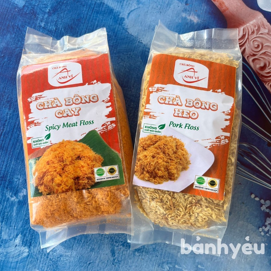 Chà bông cay/Chà bông heo Anh Vĩ gói 200g làm bánh