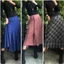 CHÂN VÁY DÁNG DÀI VINTAGE, chân váy len, voan hoa nhí, ghép vải, phối ren, nhung, retro style