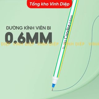 Combo 20 Bút bi Thiên Long TL-093 ngòi 0.6mm -Bút bi,bút nến cho nét viết êm, thanh mảnh, mực ra đều