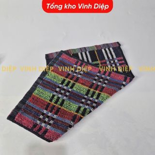 01 chiếc khăn mặt, khăn lau đa dụng họa tiết thổ cẩm khổ to 25x38cm - Hàng đẹp, 1 chiếc