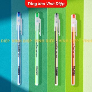 Combo 20 Bút bi Thiên Long TL-093 ngòi 0.6mm -Bút bi,bút nến cho nét viết êm, thanh mảnh, mực ra đều