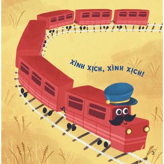 Sách - Ehon Cho Bé Từ 0-3 Tuổi - Xình Xịch Xình Xịch  - Sách Về Thế Giới Động Vật