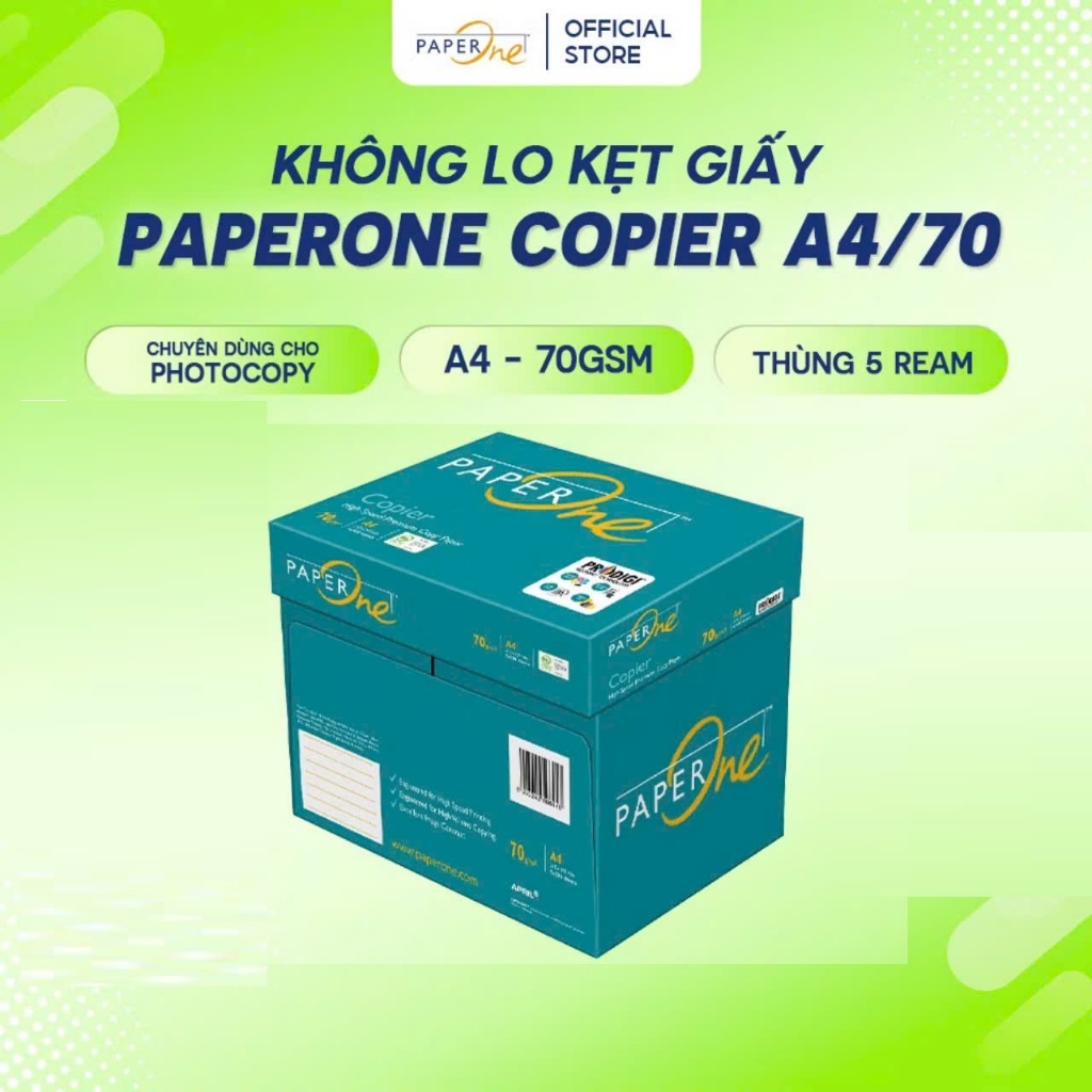 Giấy in / Giấy Photocopy Paper One A4 Định Lượng 70gsm - 500 tờ/ream ...